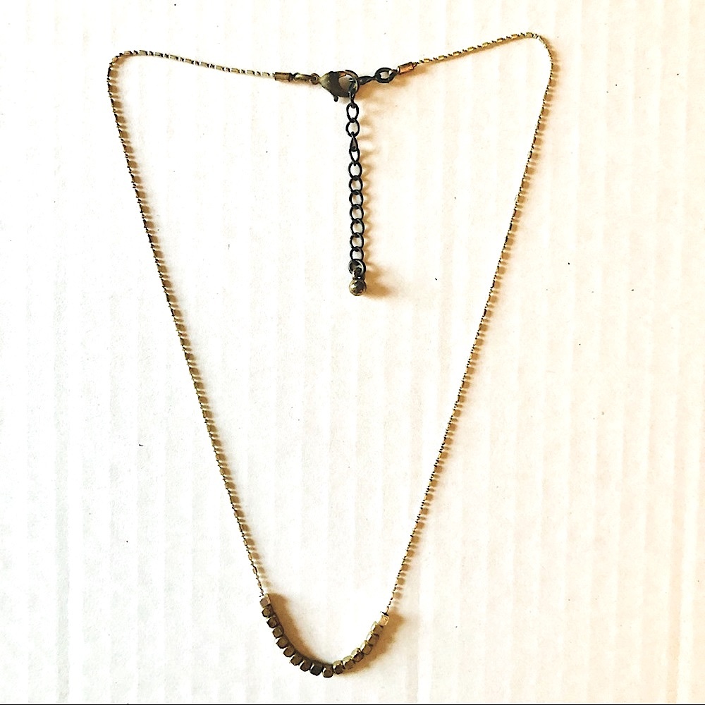 🍒BOGO🍒 Urban Outfitters Delicate Hematite Beaded Necklace